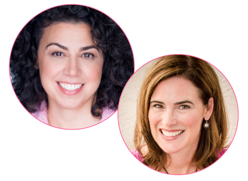 Headshots of Kerri Garbis & Kristin Boeke-Greven in Circles