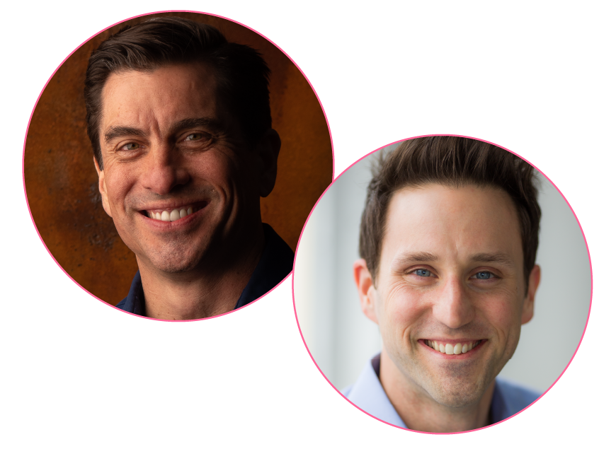 Headshots Dan Thurmon & Josh Sundquist in Circles